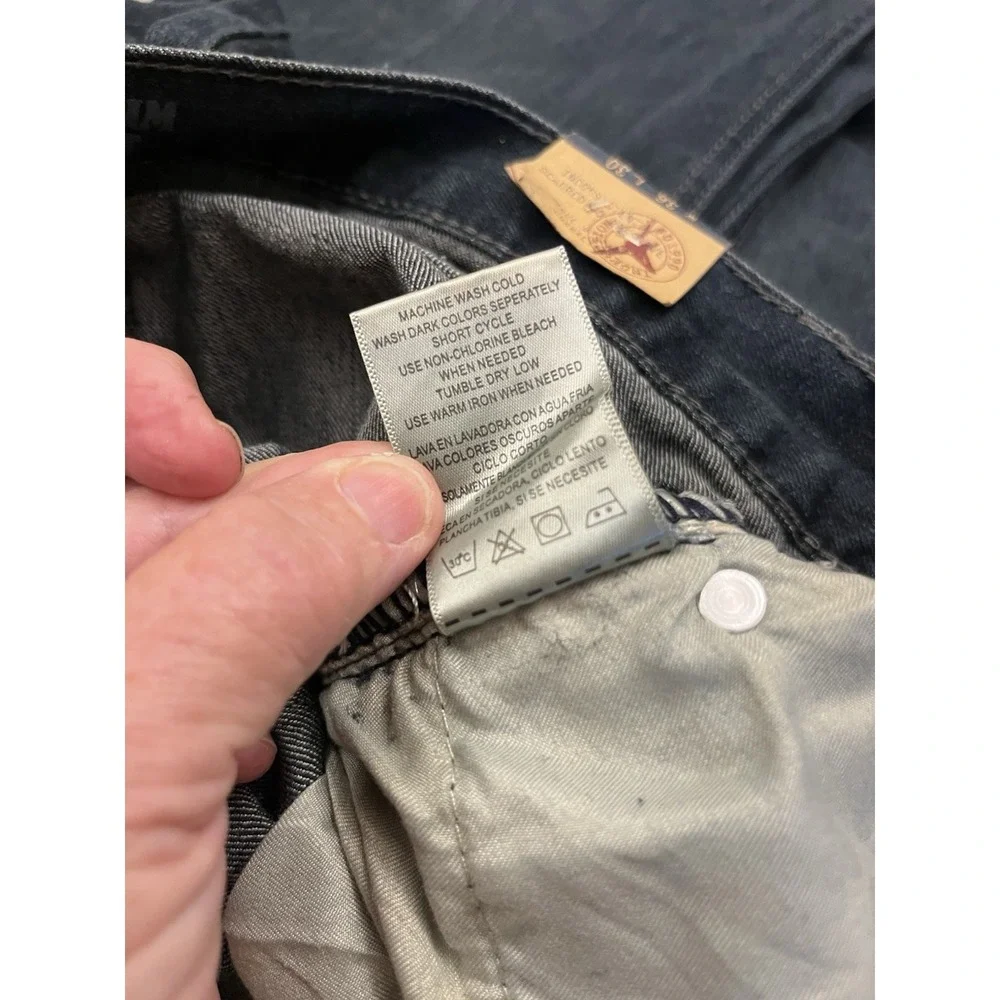 Vintage Genes 1891 Jeans Mens Slim Straight Denim Dark Blue  NWT Sz  36 x 30
